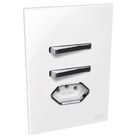 Conjunto 2 Simples + 1 Tomada 20a - Jnx Legacy R - Branco E C