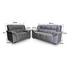 Conjunto 2 Sofás 2 E 3 Lugares Veludo Multimóveis Cr45253