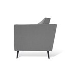 Conjunto 2 Sofás 3 E 2 Lugares Tecido Poliéster Fun Cinza Esc