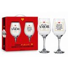 Conjunto 2 Taça De Vinho Na Caixa - Meu Amor Dia Especial Pre