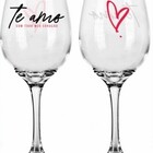 Conjunto 2 Taça De Vinho Na Caixa Te Amo Com Todo O Meu Coraç