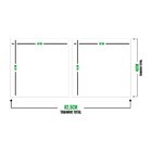 Conjunto 2 Telas Decorativas Quadrada Girls Gold