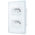 Conjunto Tomada 2 tomadas 10A 4x2 Branco ETW 1002 Intelbras