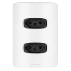 Conjunto 2 Tomadas 10a - Alumbra Gracia Branco / Preto - Gbp0