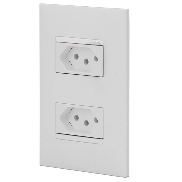 Conjunto 2 Tomadas 10a - Branco - Pial Plus +