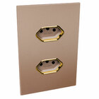 Conjunto 2 Tomadas 10a - Jnx Legacy - Rosé E Dourado Lrsd49