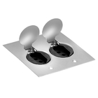 Conjunto 2 Tomadas 10a Preta De Piso 4x4 – Inóx – Tpi019