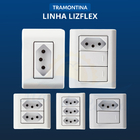 Conjunto 2 Tomadas 20a + 1 Tomada 10a Lizflex Tramontina