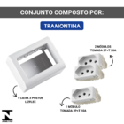 Conjunto 2 Tomadas 20a + 1 Tomada 10a Lizflex Tramontina