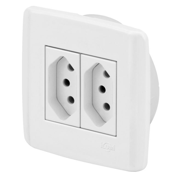 Conjunto 2 Tomadas 20a - Ilumi Slim Móveis - Ism010