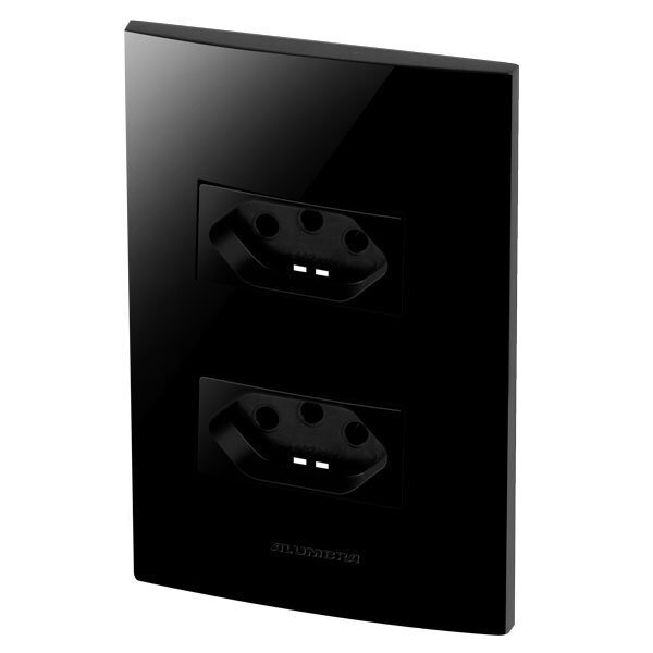 Conjunto 2 Tomadas 20a - Inova Black Piano - Blp06