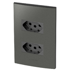 Conjunto 2 Tomadas 20a - Inova Grafite - Agt06