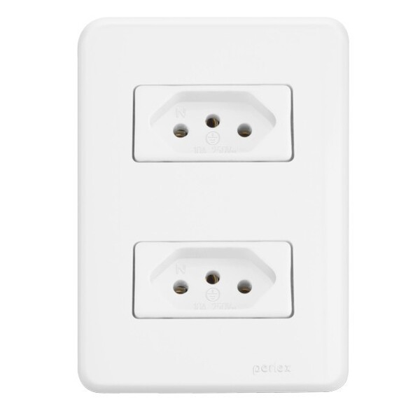 Conjunto 2 Tomadas 20a - Perlex Nova Aros - 7311/15