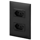 Conjunto 2 Tomadas 20a - Preta - Pial Plus +