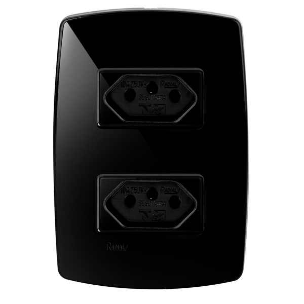 Conjunto 2 Tomadas 20a - Radial Pérola Negra Rpn07