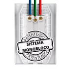 Conjunto 2 Tomadas Preta Monobloco 2p+t 10a 250v 4x2 Ilumi