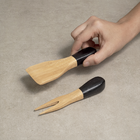 Conjunto 2 Utensilios De Bambu Oikos Para Queijos Preto