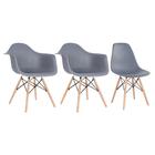 Conjunto 2 X Cadeiras Eames Daw Com Braços + 1 Cadeira Eiffel
