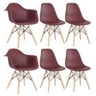 Conjunto 2 X Cadeiras Eames Daw Com Braços + 4 Cadeiras Eiffe