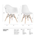 Conjunto 2 X Cadeiras Eames Daw Com Braços + 6 Cadeiras Eiffe