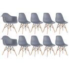 Conjunto 2 X Cadeiras Eames Daw Com Braços + 8 Cadeiras Eiffe