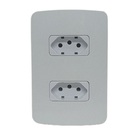 Conjunto 2 X Tomada 10a B3 Branco 4x2 Margirius