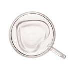 Conjunto 2 Xícaras P/café Dupla Parede De Vidro Heart Lyor