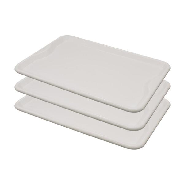 Conjunto 3 Bandejas Plásticas Self-service Refeição 48 X 32,5