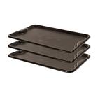 Conjunto 3 Bandejas Plásticas Self-service Refeição 48 X 32,5