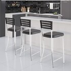 Conjunto 3 Banquetas Bistrô Unimóvel Preto