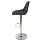 Conjunto 3 Banquetas Botonê Preta Para Cozinha Design Vintage