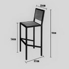 Conjunto 3 Banquetas Industrial Em Aço E Mdf Yescasa Preto/si