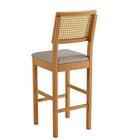 Conjunto 3 Banquetas Jade 03 Madeira Maciça Jcm Encosto Ratta