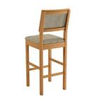 Conjunto 3 Banquetas Jade 04 Madeira Maciça Jcm Veludo Cinza