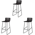 Conjunto 3 Banquetas Jantar Dubai 100cm X 39cm X 38cm Preto