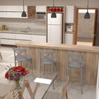 Conjunto 3 Banquetas Texas Gamma Móveis Cinza