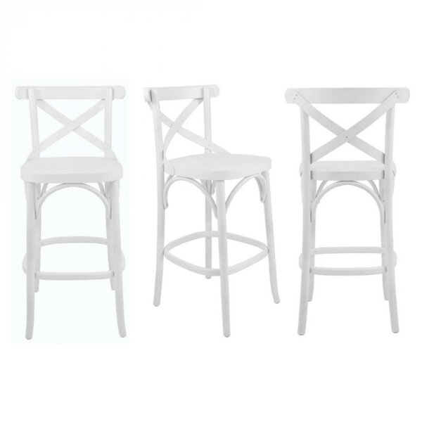 Conjunto 3 Banquetas X Texas Madeira Tauarí Maciça Laqueado