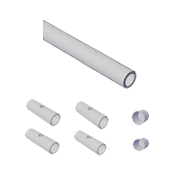 CONJUNTO 3 BRANCO: HASTE DE 1/2", 02 TAMPAS E 04 LUVAS DE FIXAÇÃO