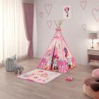 Conjunto 3 Cabana Tenda Infantil Bayern Verde E Rosa Menino M