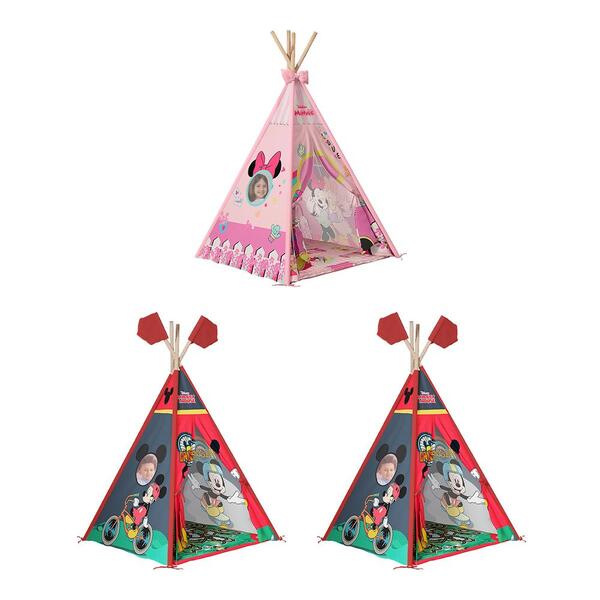 Conjunto 3 Cabana Tenda Infantil Bayern Verde E Rosa Menino M