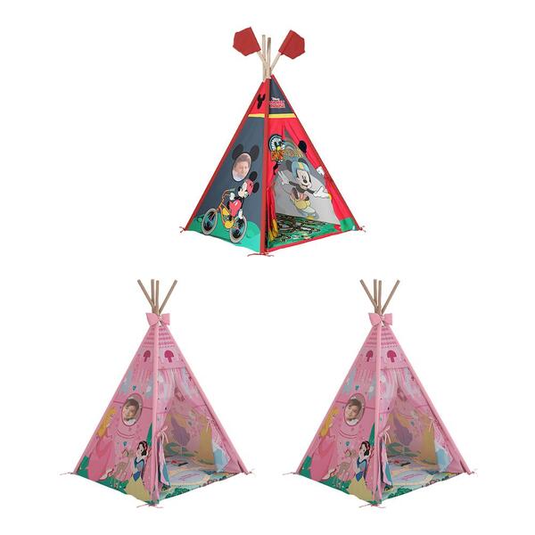 Conjunto 3 Cabana Tenda Infantil Galatasaray Rosa Claro E Ver