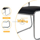 Conjunto 3 Cadeiras Dakkar Preta Para Mesa De Jantar Escritór