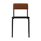 Conjunto 3 Cadeiras Estofadas Fixa Empilhável Fit Cinza Corri