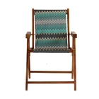 Conjunto 3 Cadeiras Praia Dobrável Em Madeira Envernizada Mel