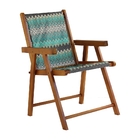 Conjunto 3 Cadeiras Praia Dobrável Em Madeira Envernizada Mel