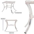 Conjunto 3 Espreguiçadeira Em Aluminio Catar E 3 Mesa De Cent