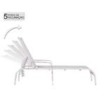 Conjunto 3 Espreguiçadeira Em Aluminio Catar E 3 Mesa De Cent