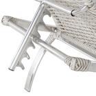 Conjunto 3 Espreguiçadeira Em Aluminio E Fibra Sintetica Recl