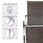 Conjunto 3 Espreguiçadeira Em Aluminio E Fibra Sintetica Recl
