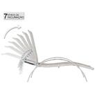 Conjunto 3 Espreguiçadeira Em Aluminio E Fibra Sintetica Recl